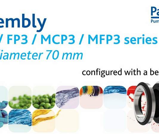 Assembly - Configured with a bellow seal: ICP3, FP3, MCP3 & MFP3 with a seal diameter of 70 mm